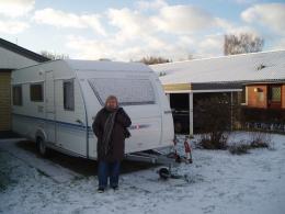 Else with out former caravan just before saying a final goodbye to it.